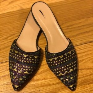 Embellished J. Crew slides